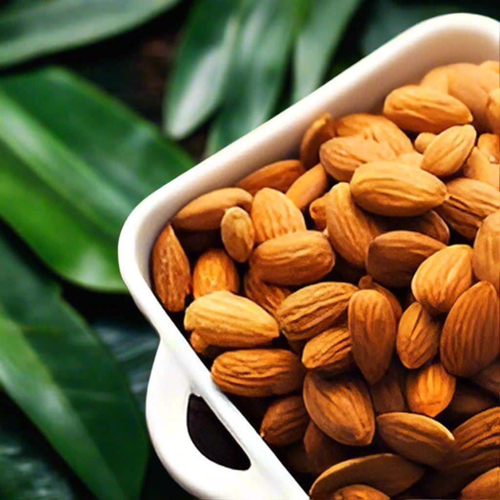 roasted almonds in a bowel