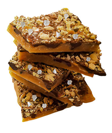 Toffee With Almonds and Sea Salt